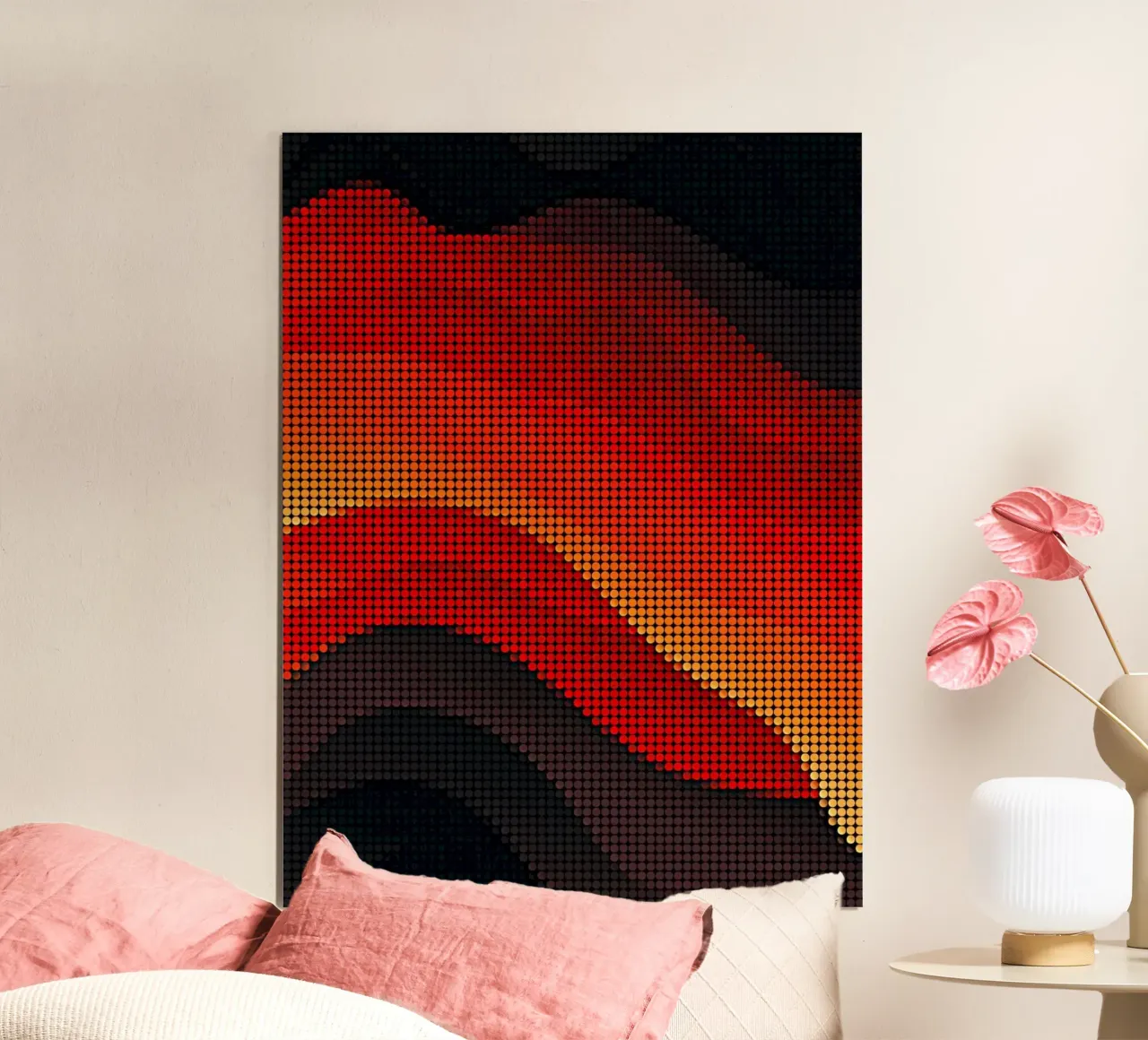 curve dot shape poster de Josum