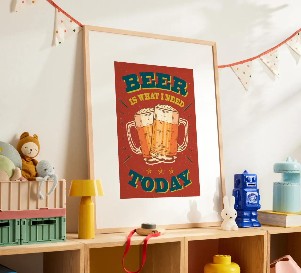 beer what i need today poster da comura
