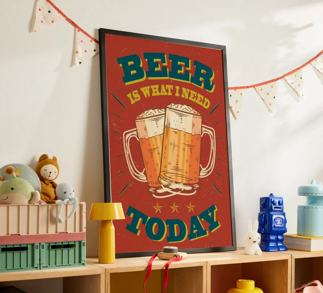 beer what i need today poster da comura