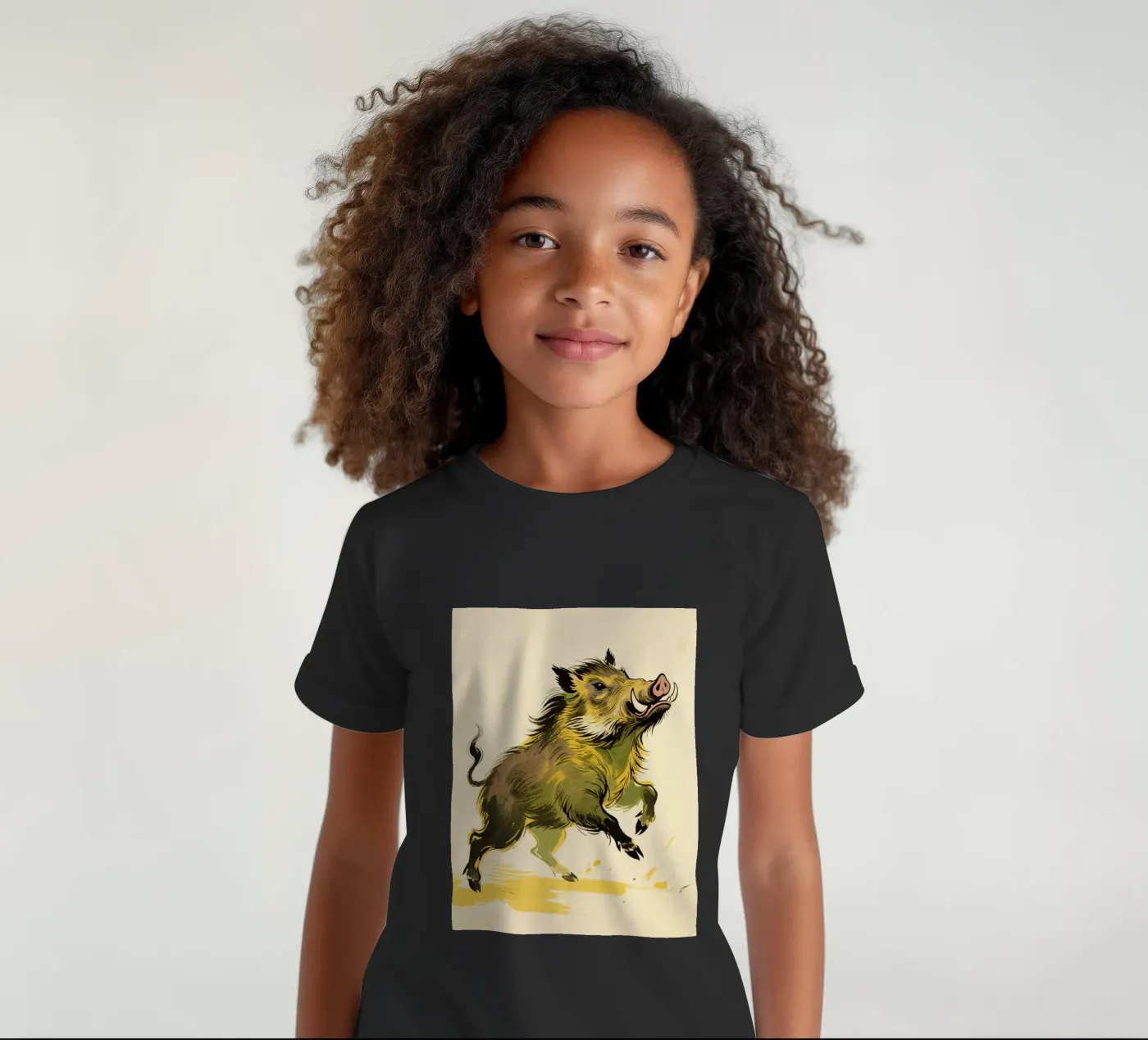 Cinghiale t-shirt bambini da knowledge