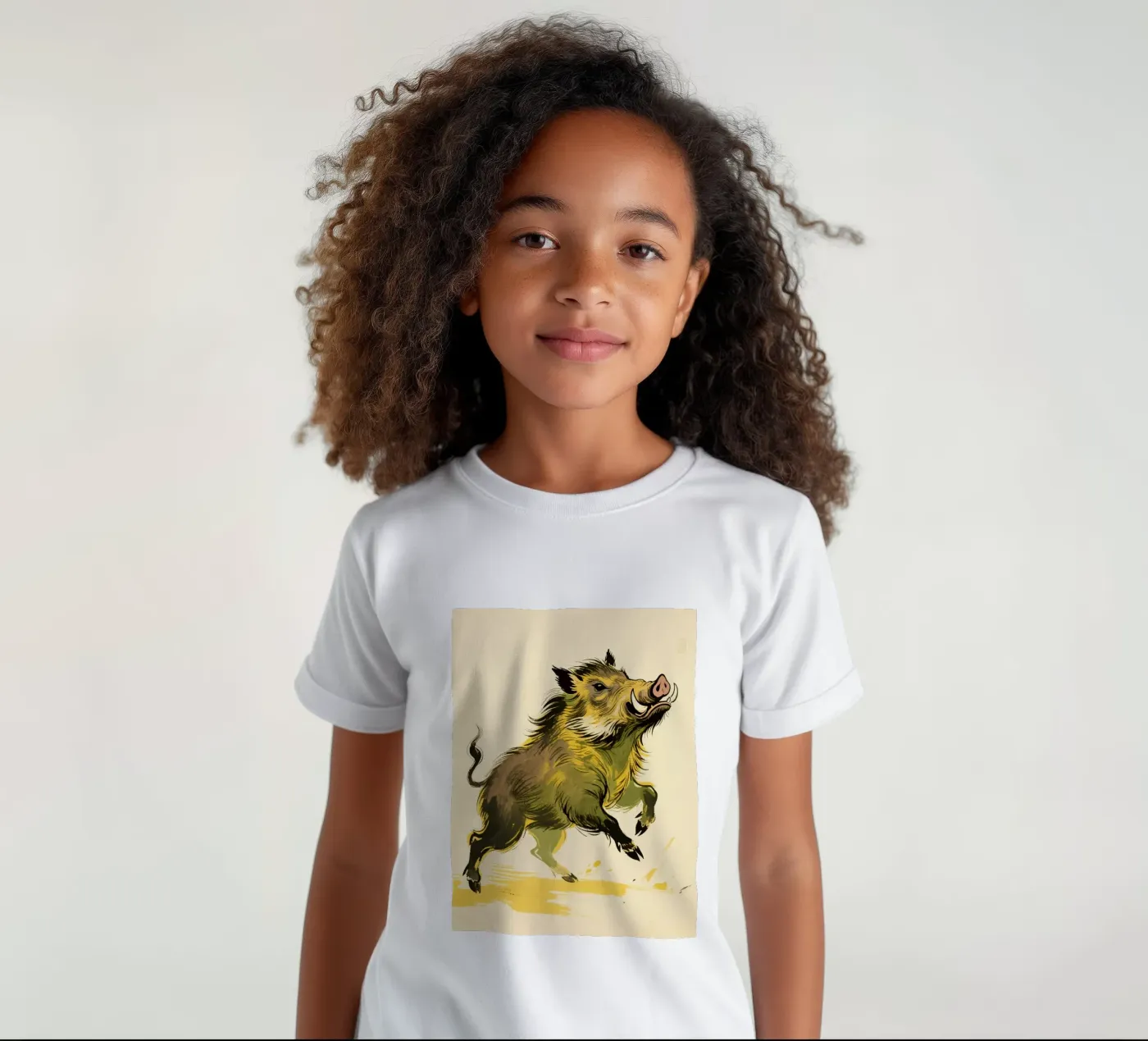Cinghiale t-shirt bambini da knowledge