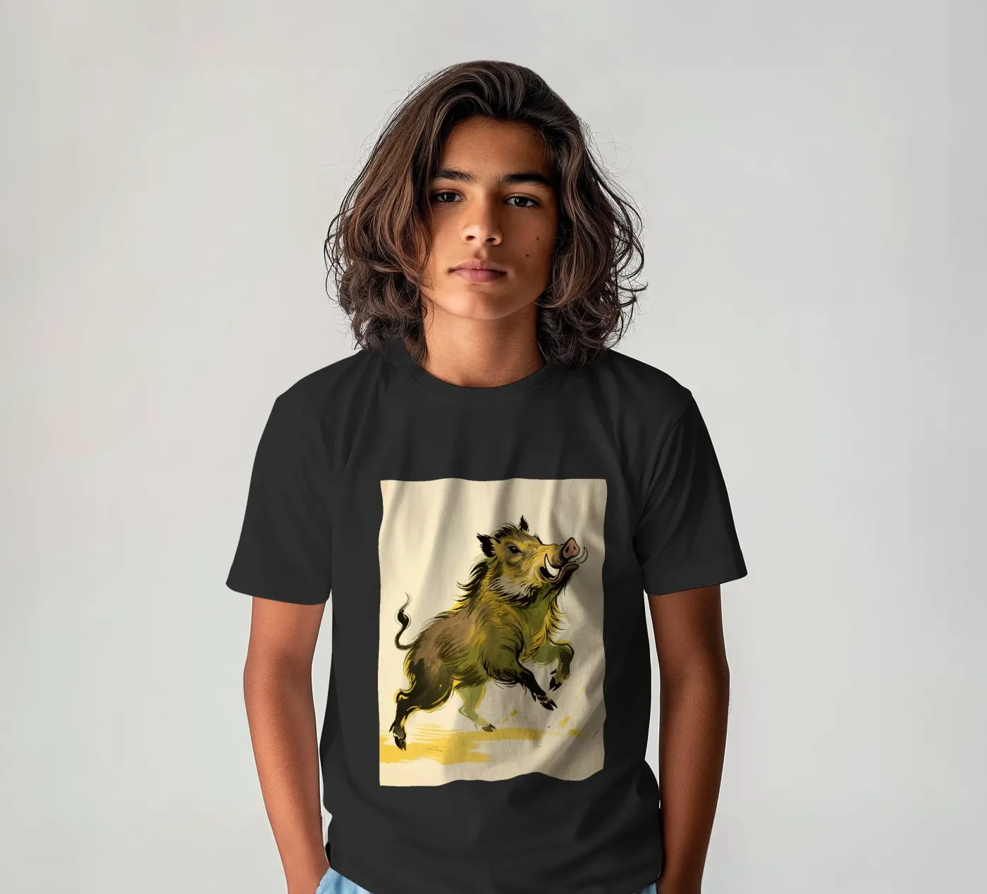 Cinghiale t-shirt bambini da knowledge