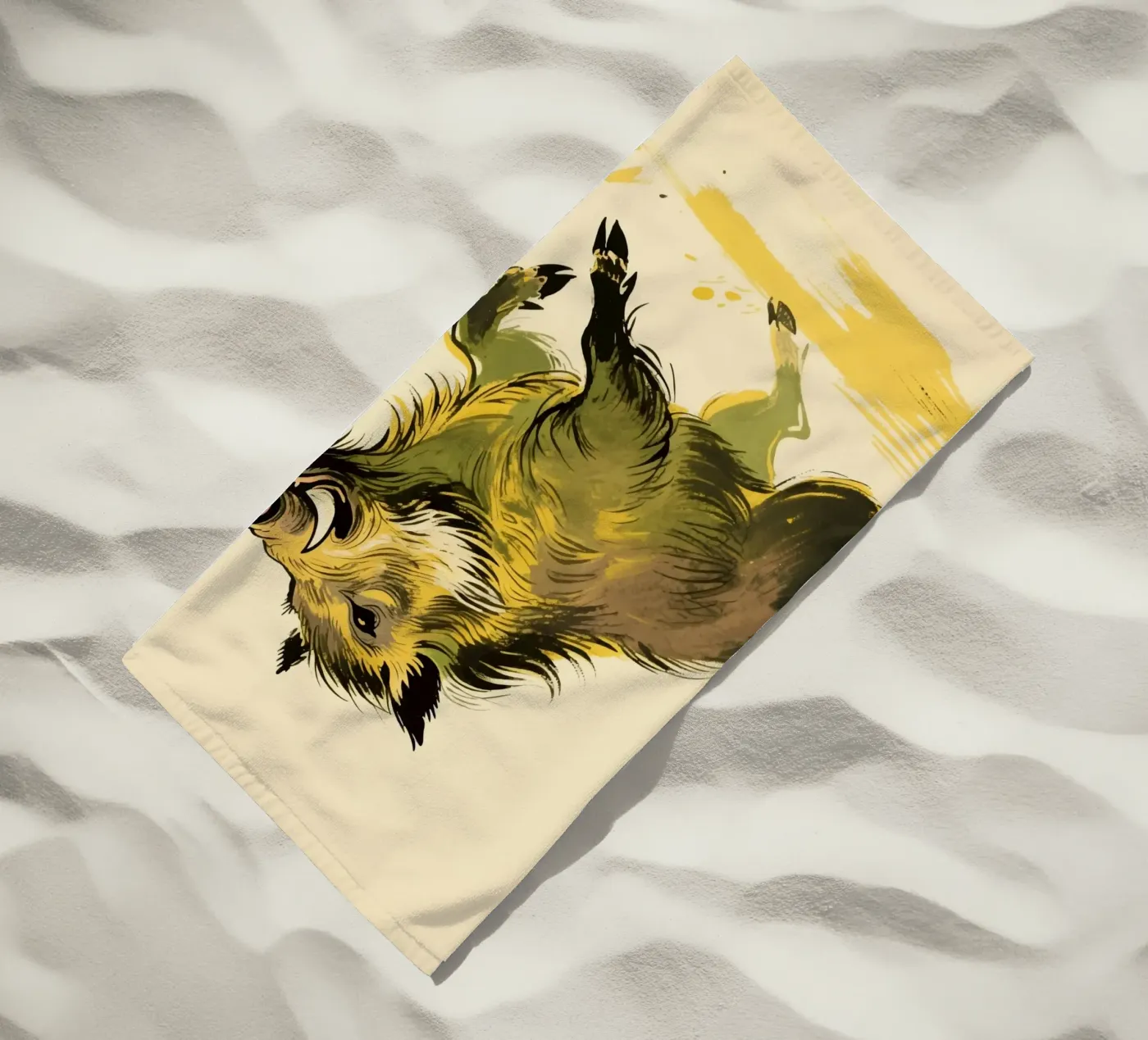 Cinghiale telo mare da knowledge