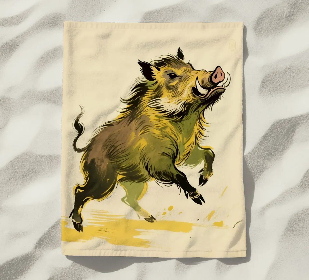 Cinghiale telo mare da knowledge