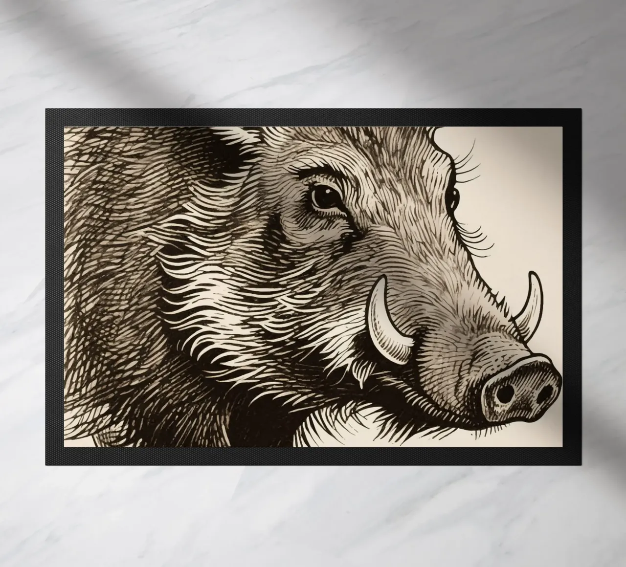 Hog doormat by knowledge