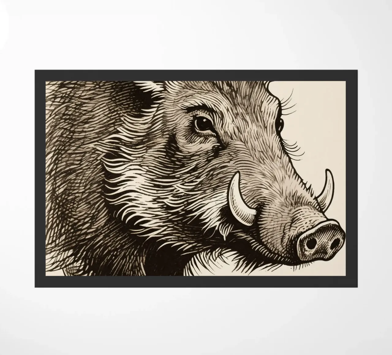 Hog doormat by knowledge