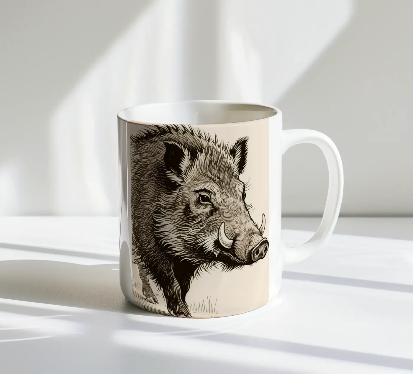 Hog ceramic mug by knowledge