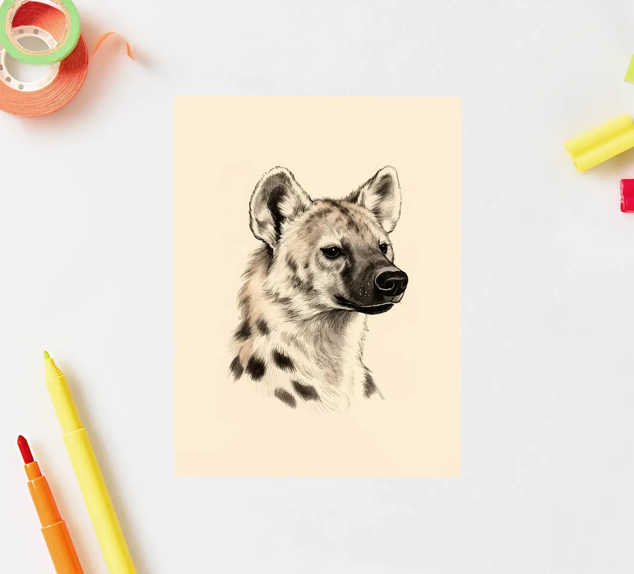 Hyäne Sticker von knowledge