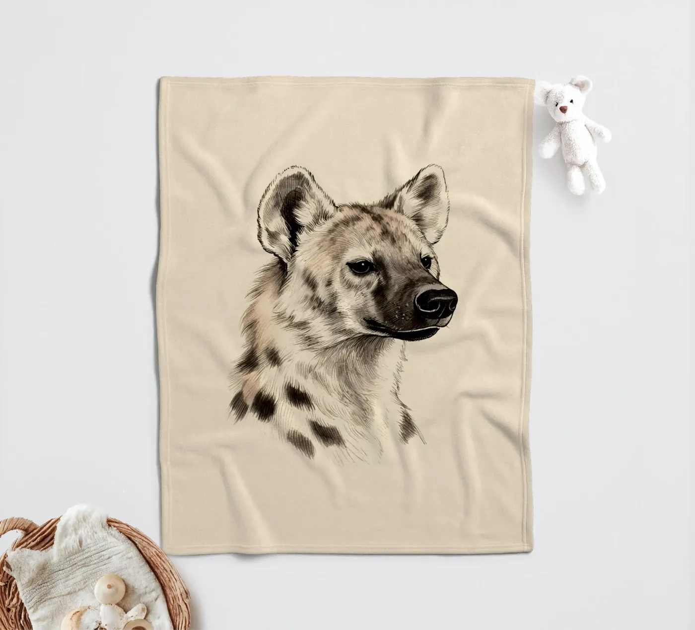 Hyena plaid polaire de knowledge