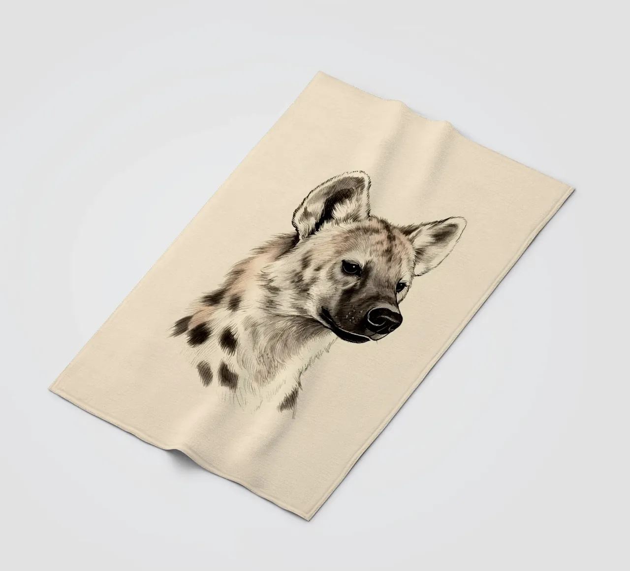 Hyäne Fleecedecke von knowledge