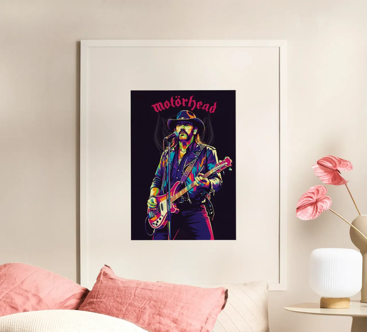 Arte tributo a Lemmy Kilmister poster da Hantamrata