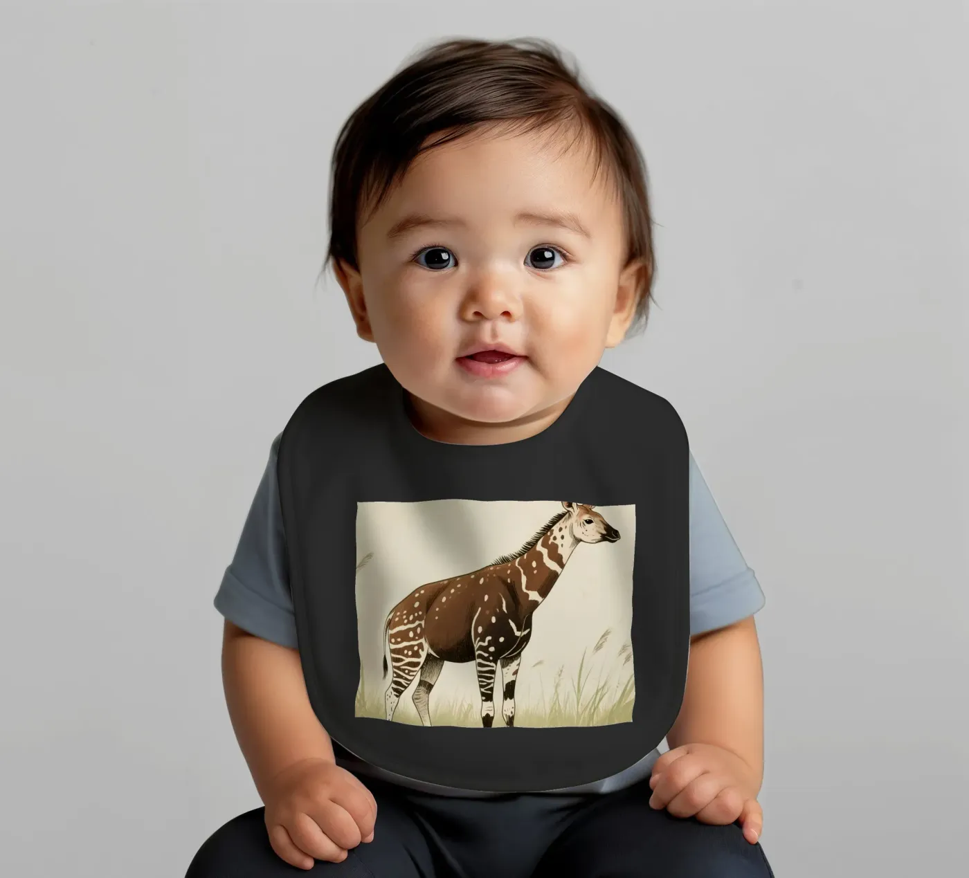 Okapi Animal Babylätzchen von knowledge