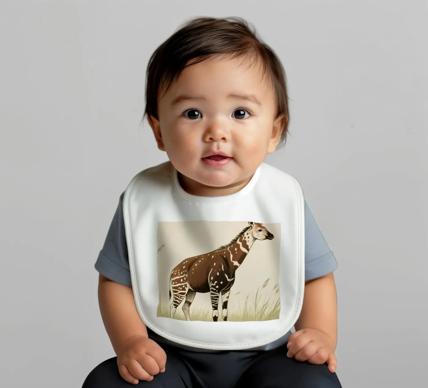 Okapi Animal Babylätzchen von knowledge