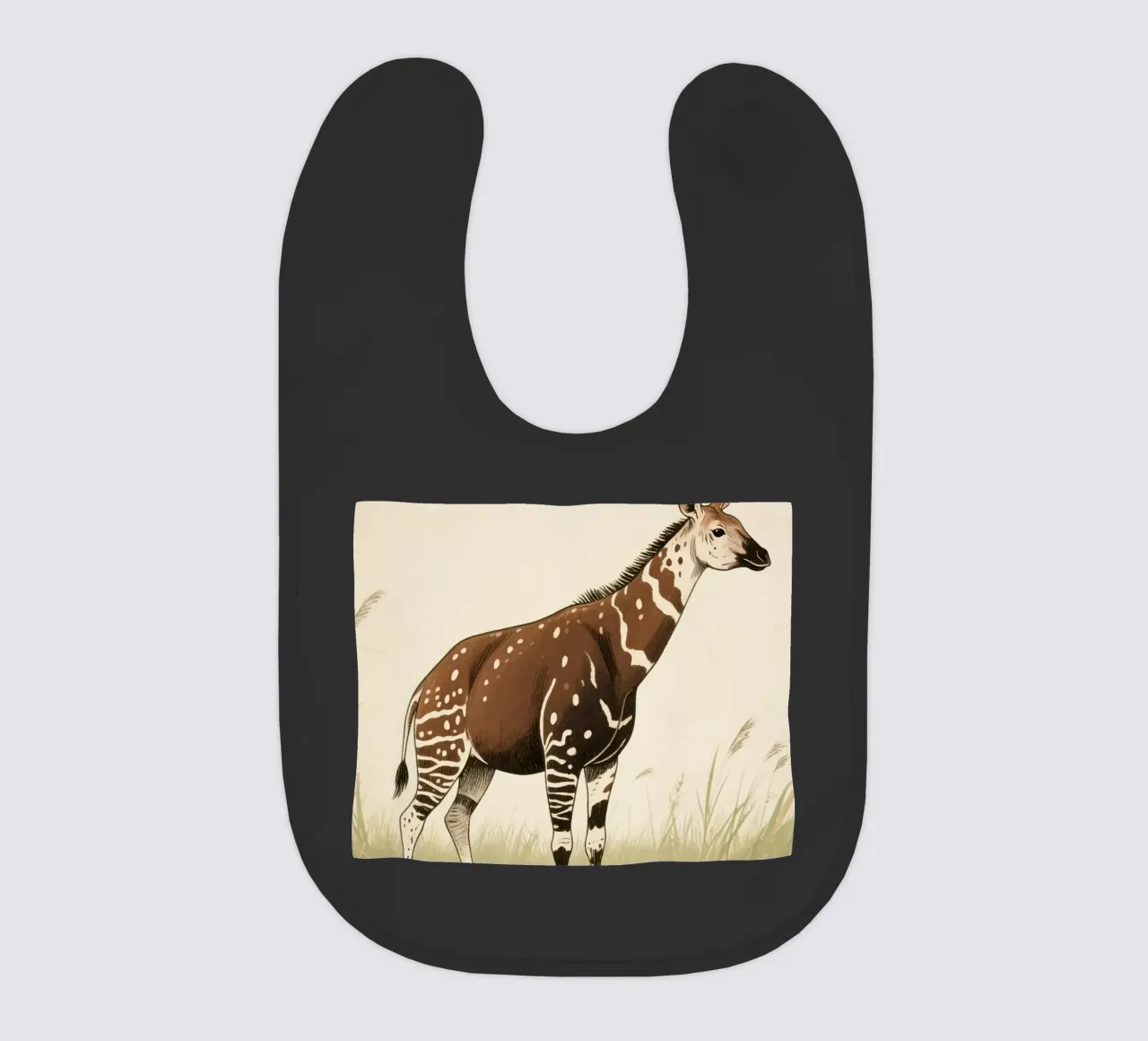 Okapi Tier Babylätzchen von knowledge