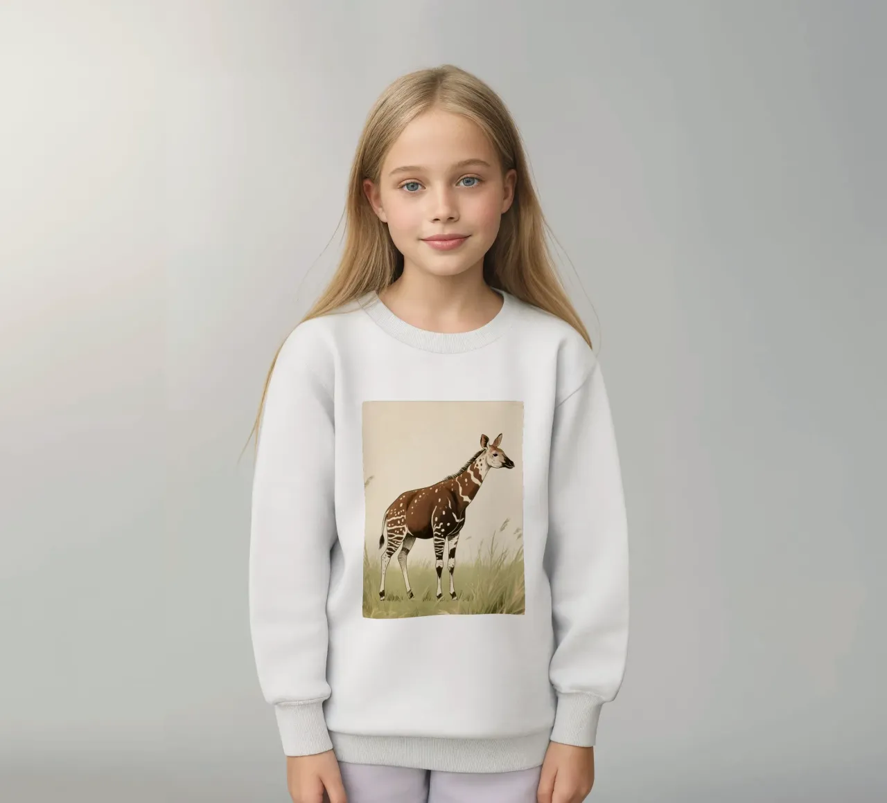 Animale Okapi felpa bambino da knowledge