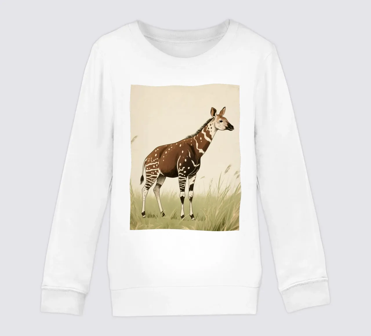 Animale Okapi felpa bambino da knowledge