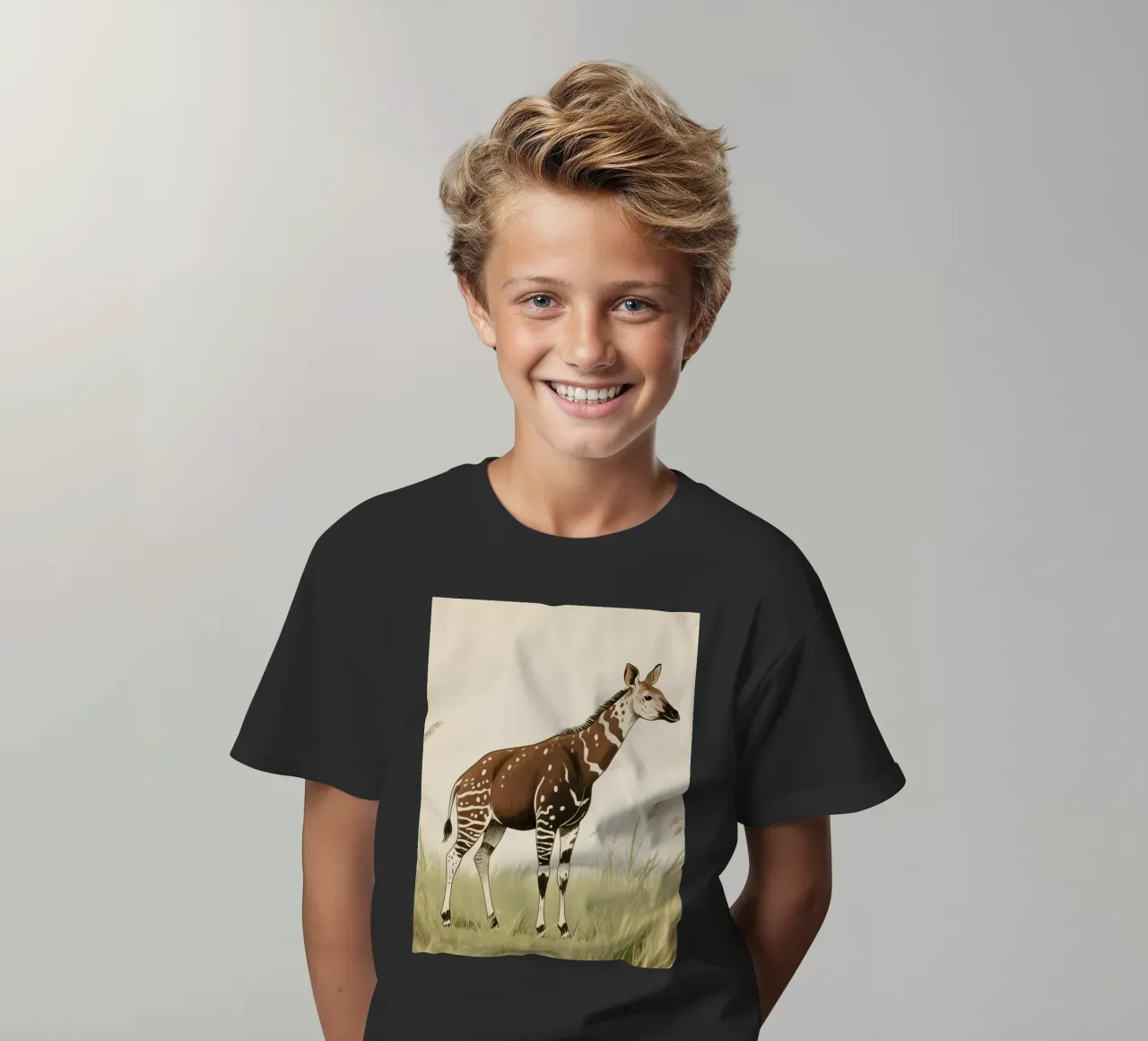 Okapi dier kinder t-shirt van knowledge