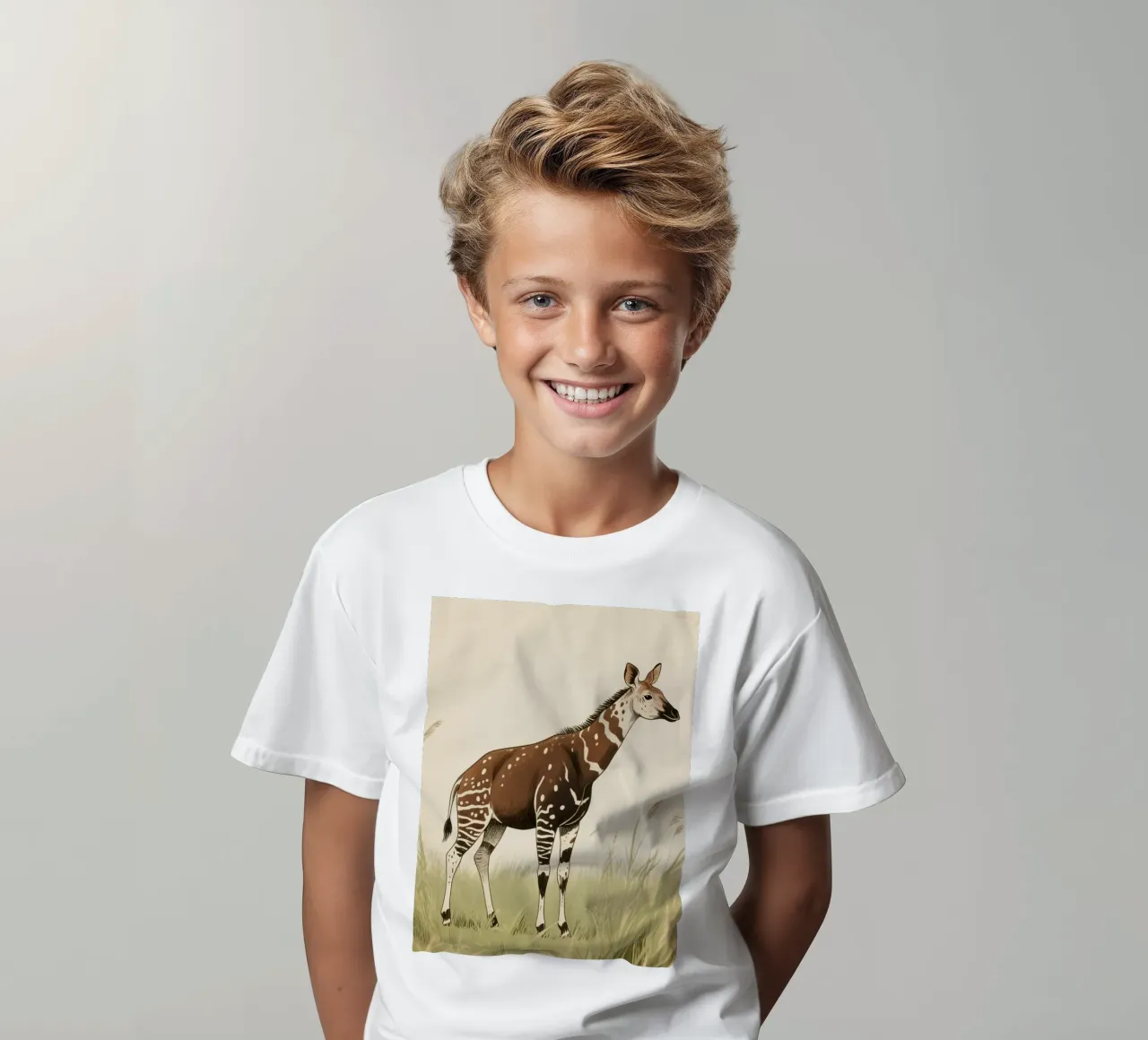 Okapi dier kinder t-shirt van knowledge