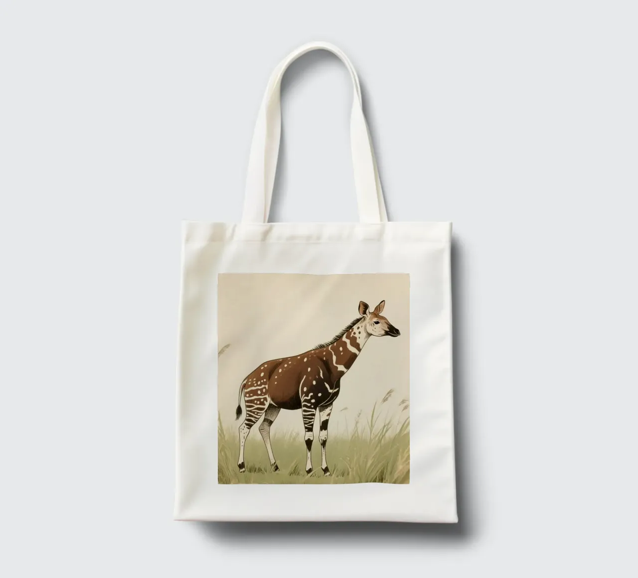 Animale Okapi borsa in juta da knowledge