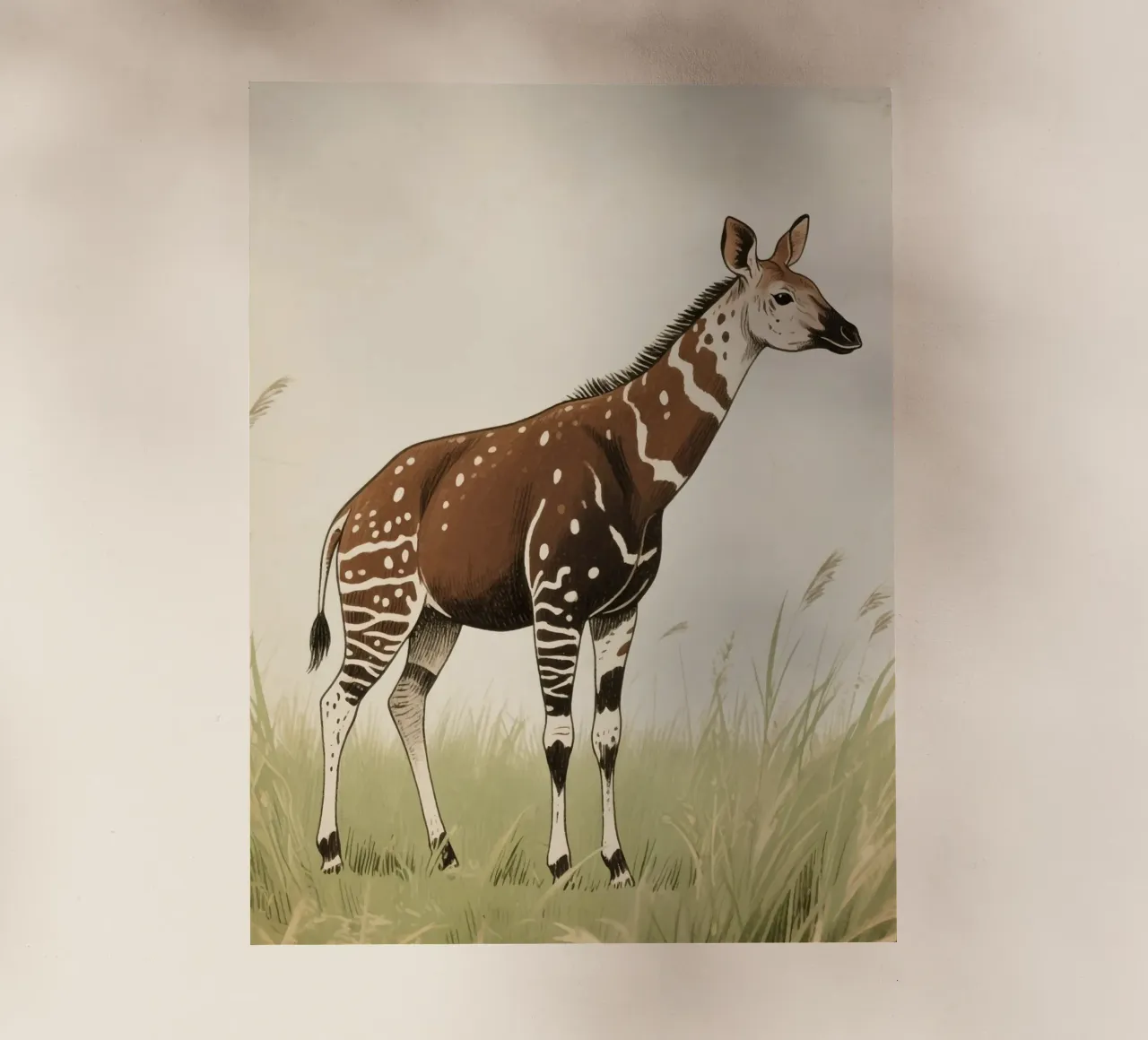 Animale Okapi pellicola backlit da knowledge