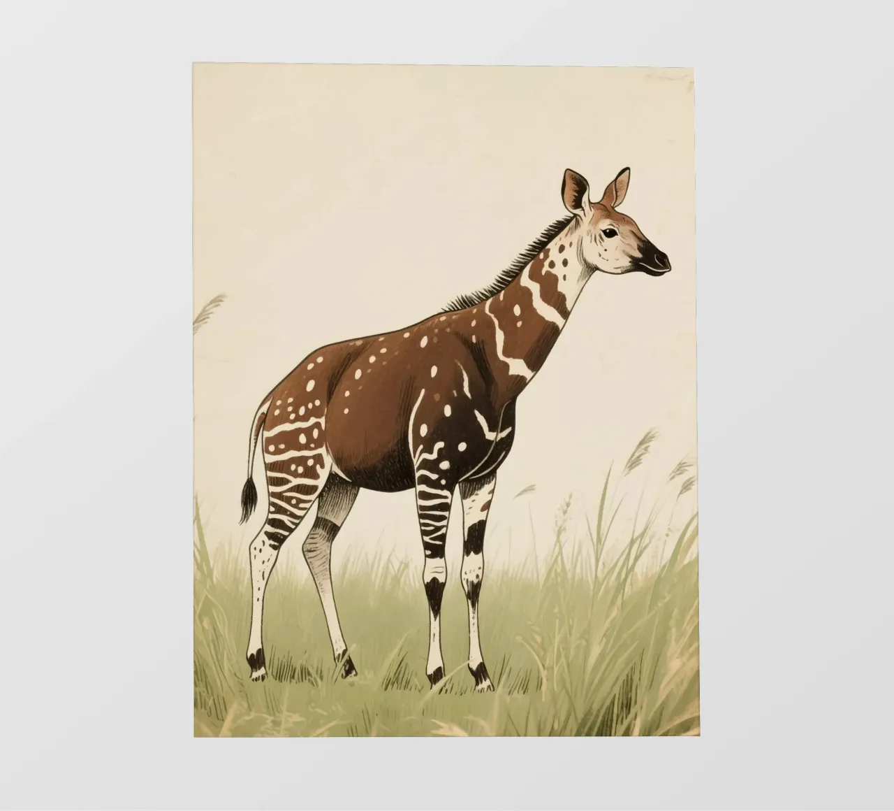 Animale Okapi pellicola backlit da knowledge