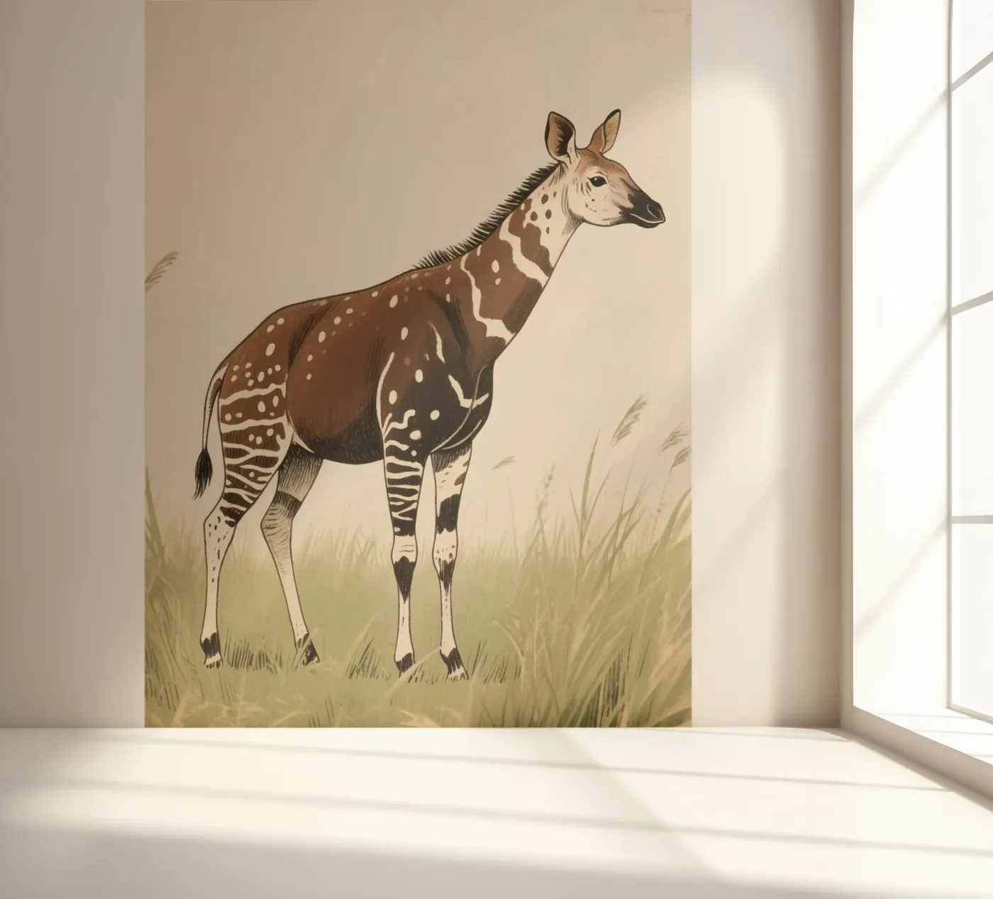 Okapi dier fotobehang van knowledge