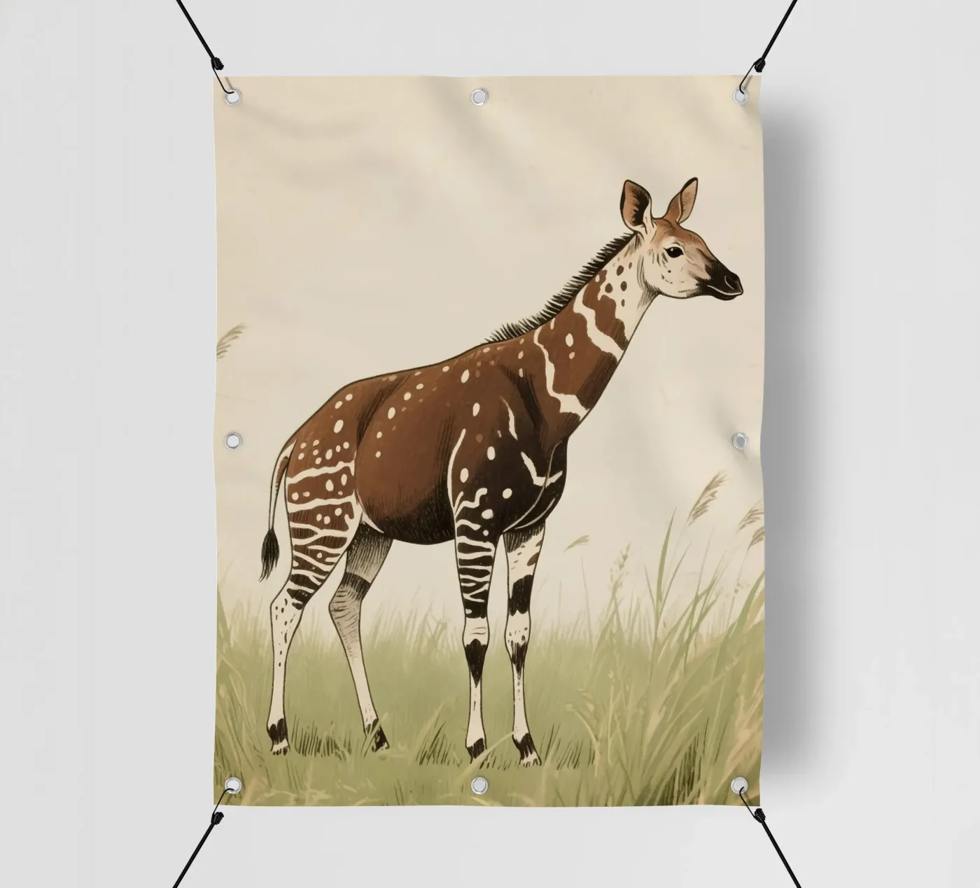 Animale Okapi telo in pvc da knowledge