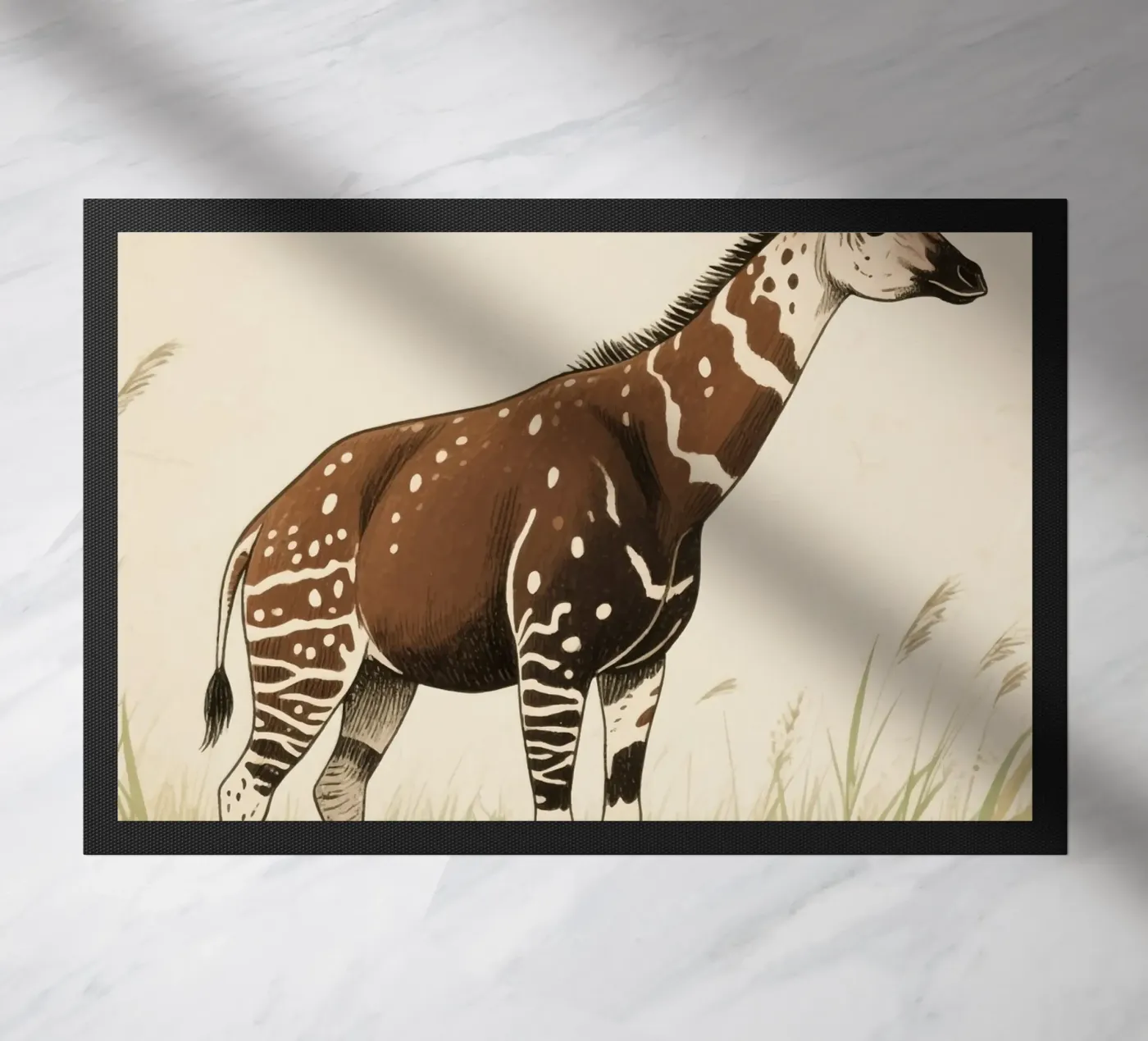 Okapi dier deurmat van knowledge