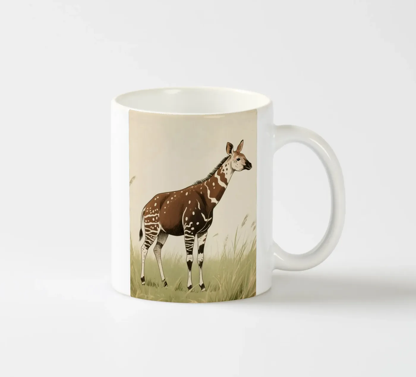 Okapi Animal ceramic mug by knowledge