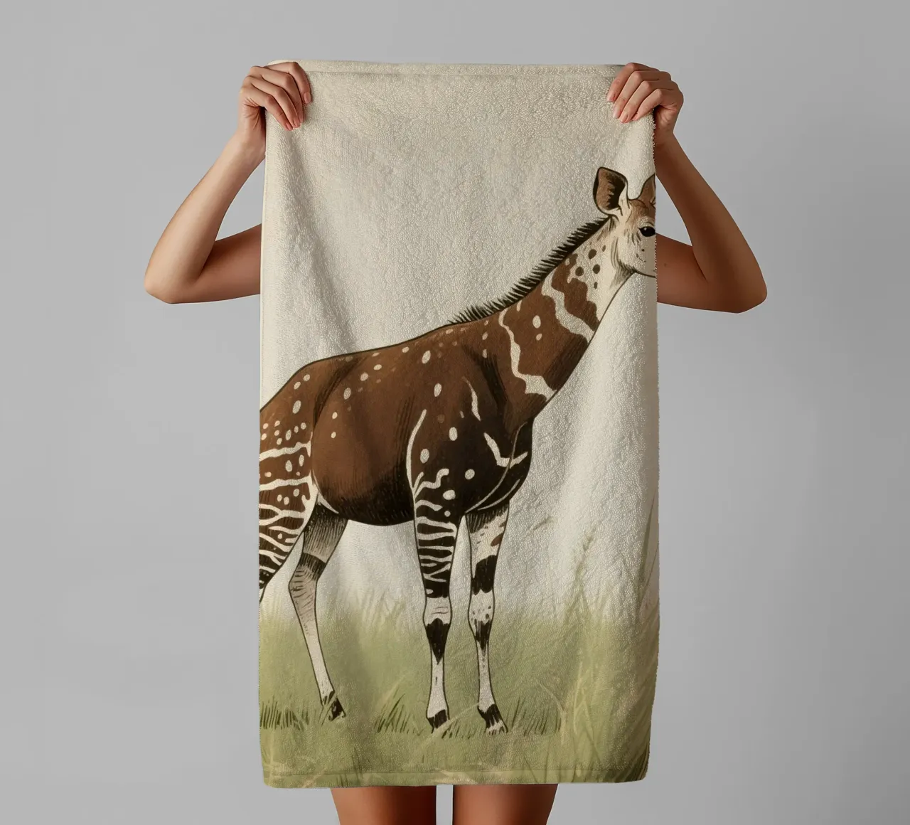 Animale Okapi asciugamano da bagno da knowledge