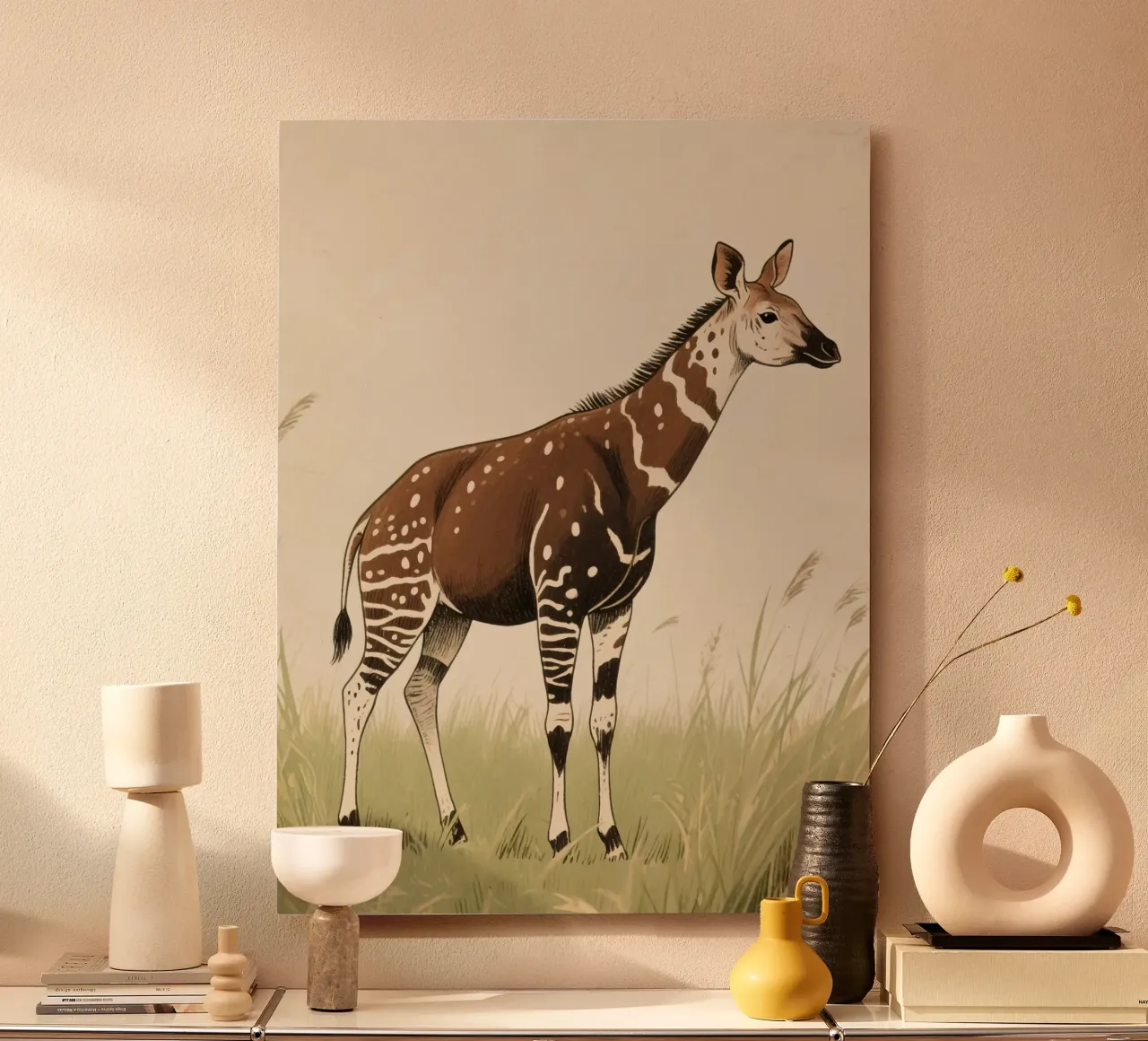 Animale Okapi alluminio dibond da knowledge