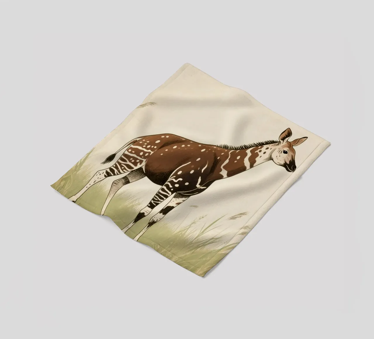 Animale Okapi coperta in pile da knowledge