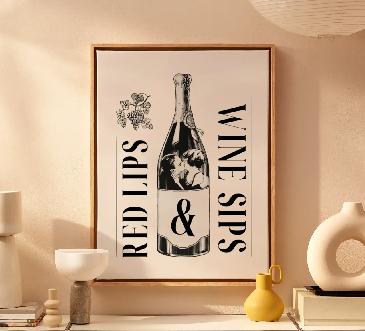 Wine Day tela con Cornice a cassetta da Dreamer10