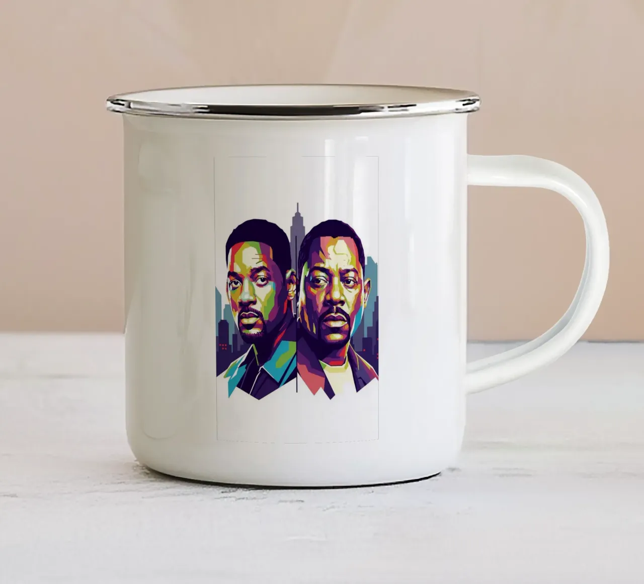 Bad Boys - Will Smith e Martin Lawrence tazza in smalto da Hantamrata