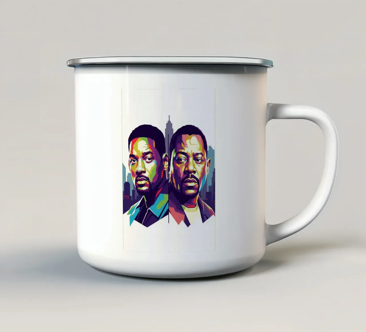 Bad Boys - Will Smith e Martin Lawrence tazza in smalto da Hantamrata
