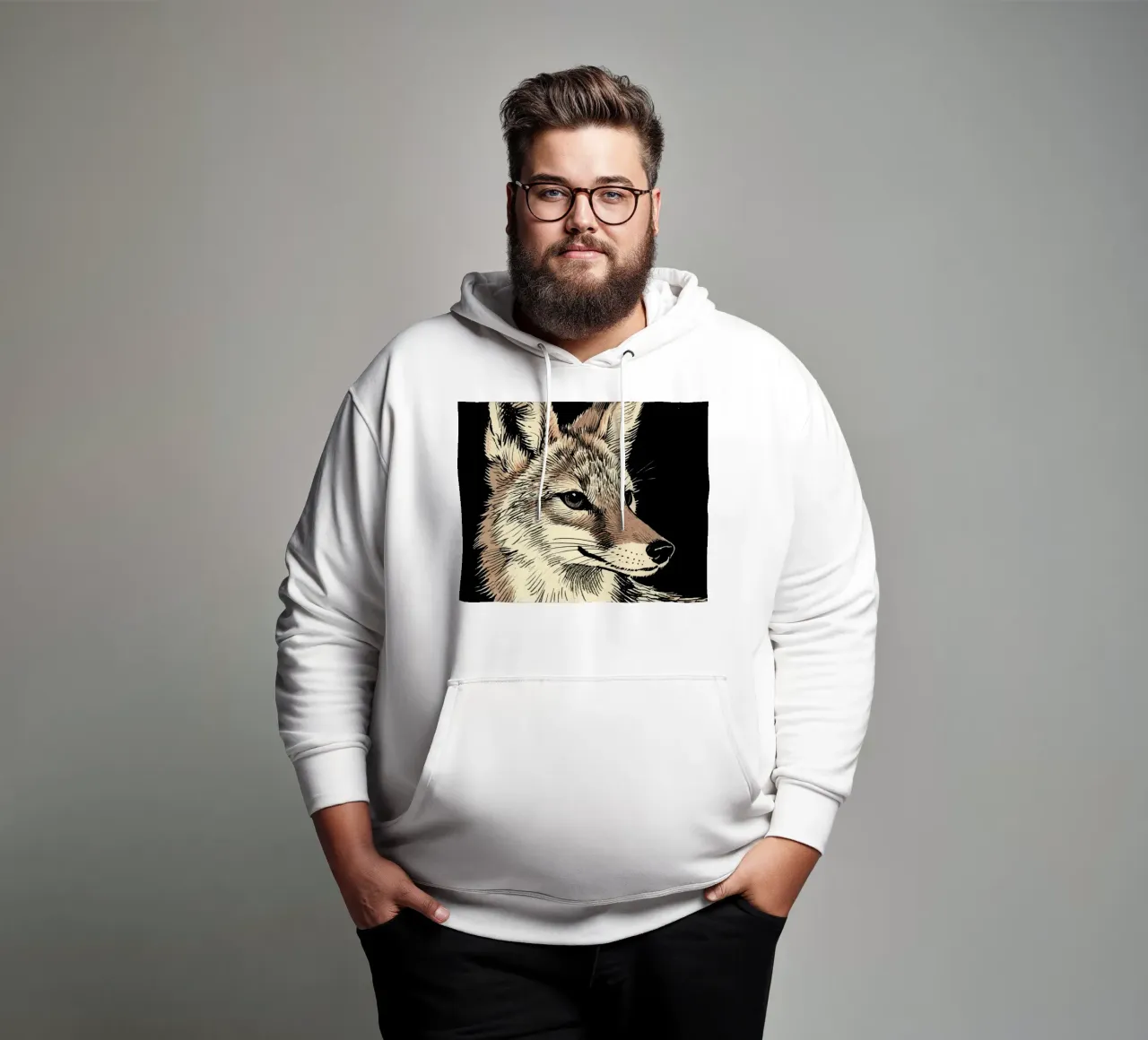 Coyote felpa con cappuccio da knowledge