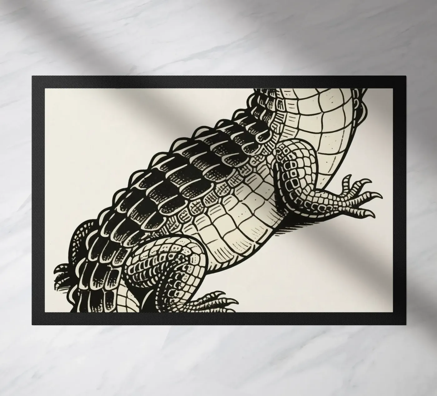 Alligator deurmat van knowledge