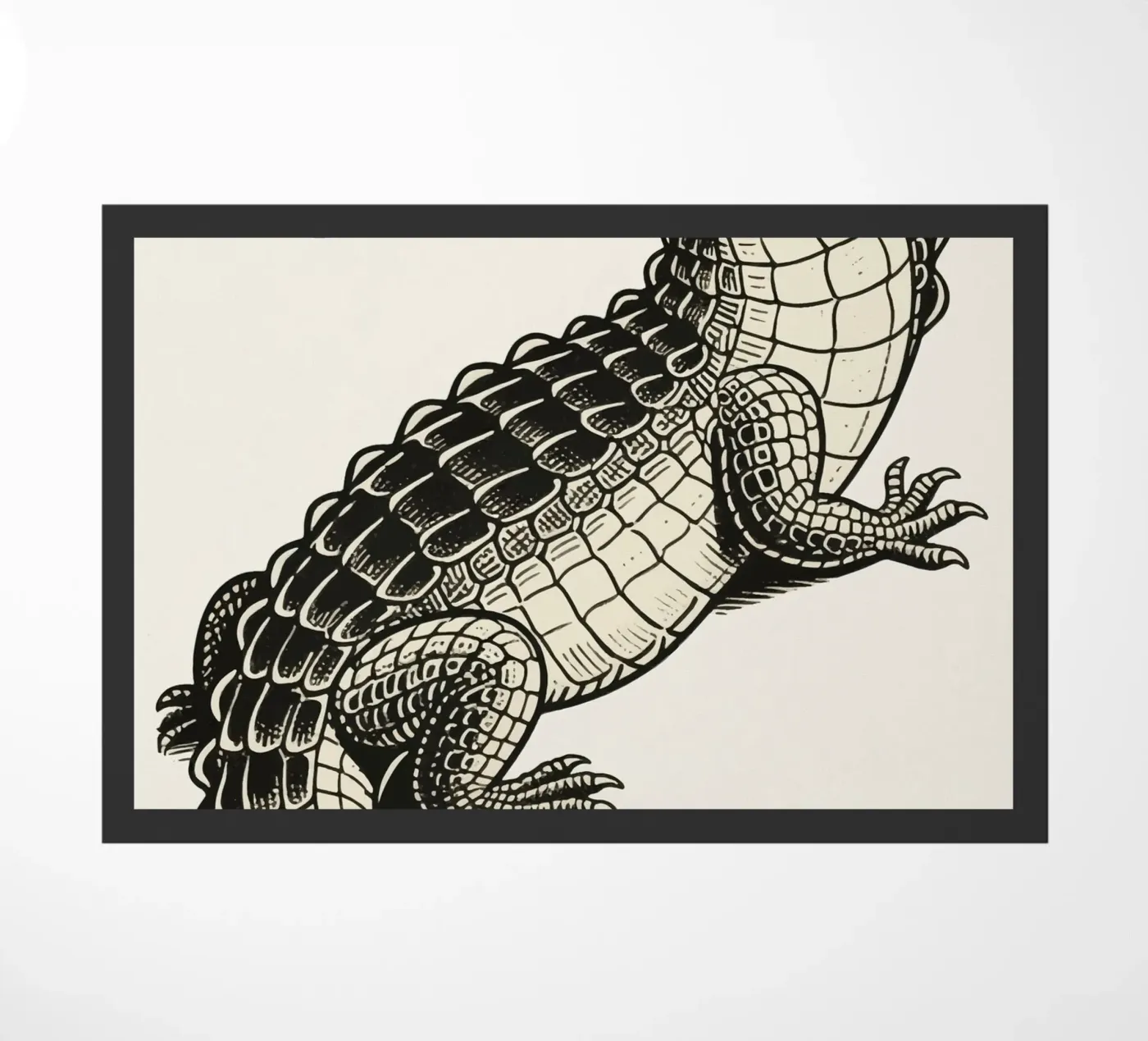 Alligator deurmat van knowledge