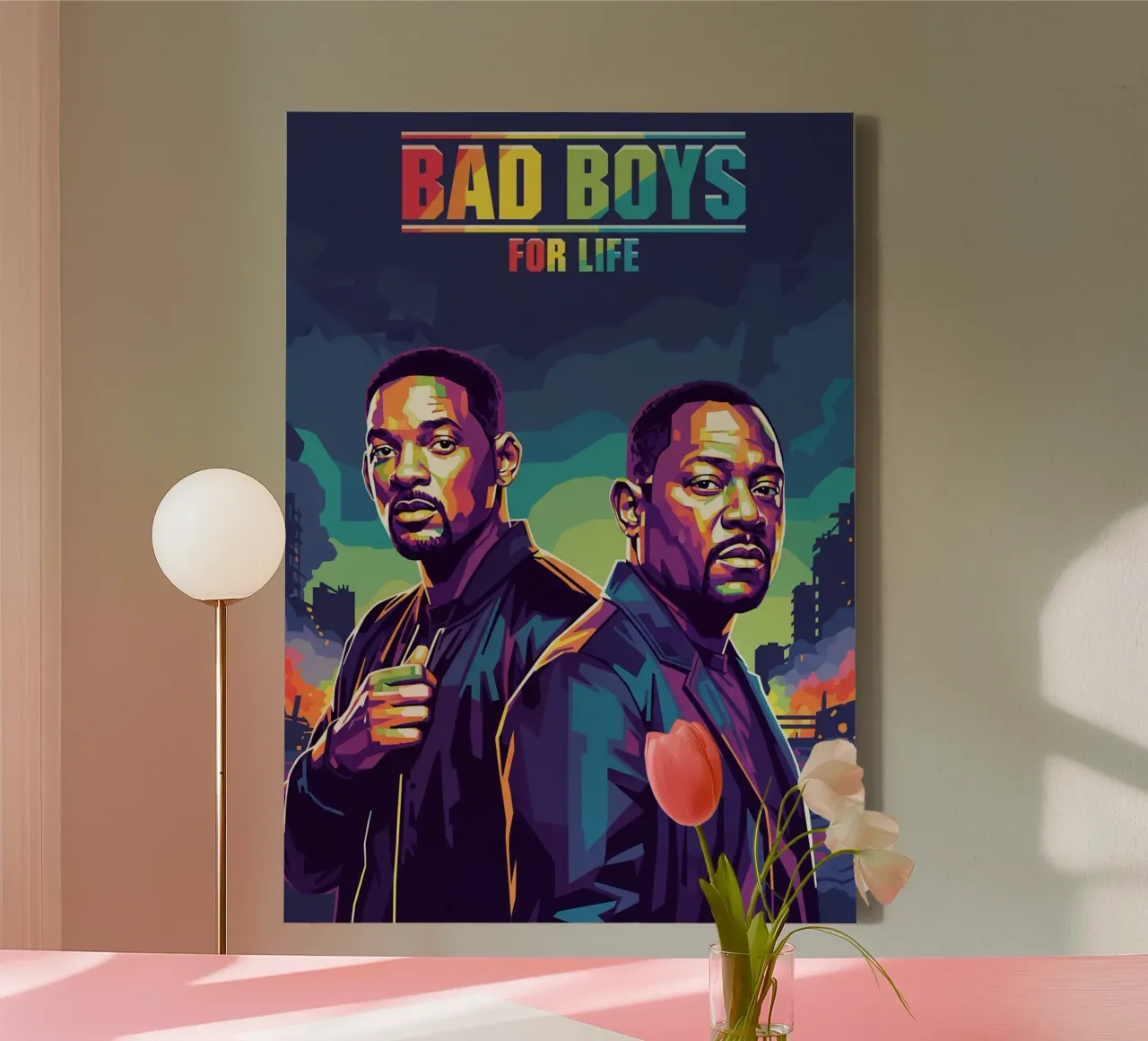 Bad Boys For Life movie art tela con Cornice a cassetta da Hantamrata