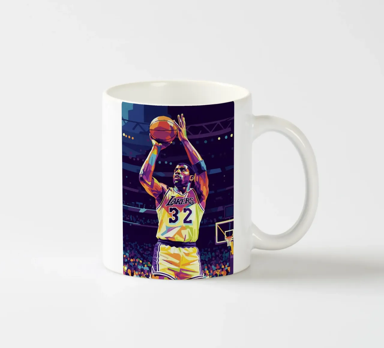 Magic Johnson in prima serata tazza in ceramica da Hantamrata