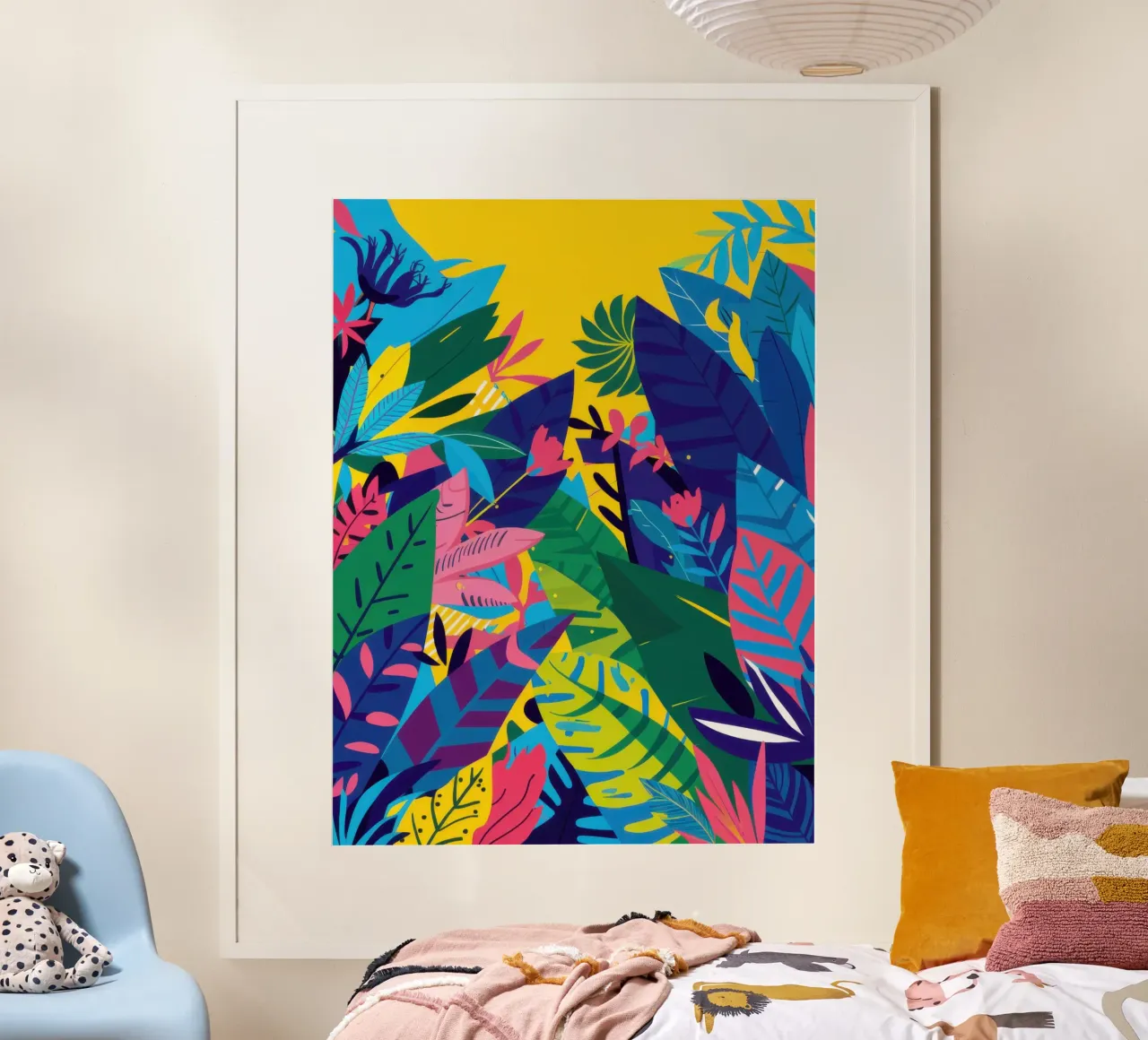 Fiebre de la jungla de neón poster de Sure Paint