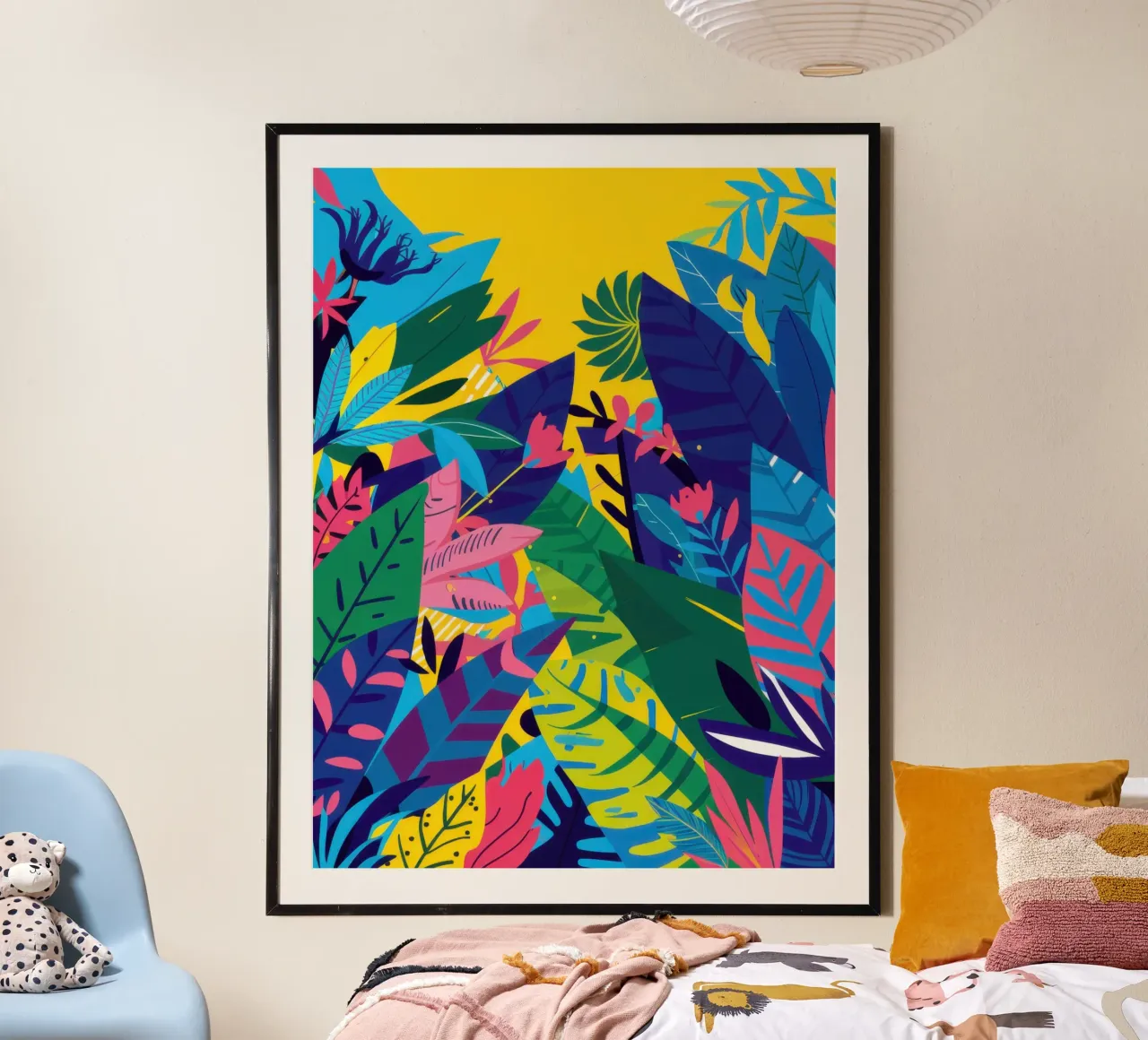Fiebre de la jungla de neón poster de Sure Paint