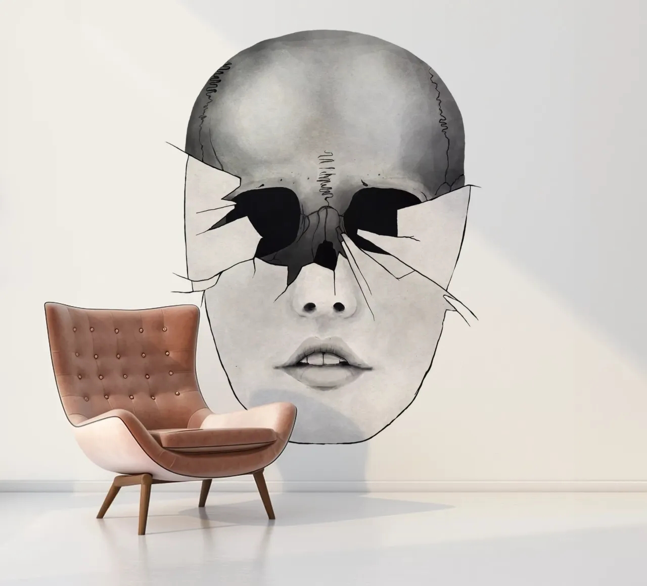 Broken fotobehang van Kuba Gornowicz