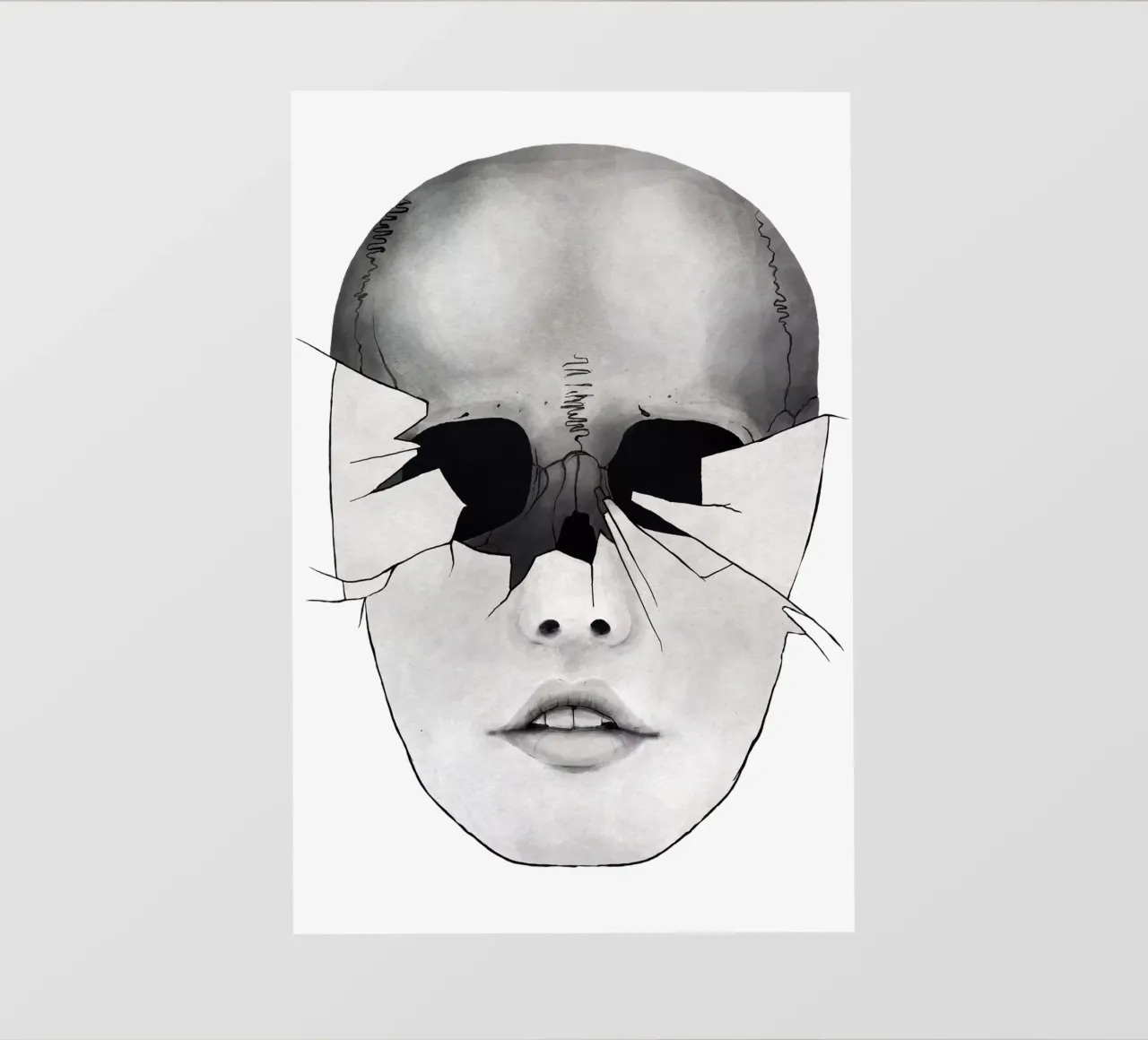 Broken fotobehang van Kuba Gornowicz