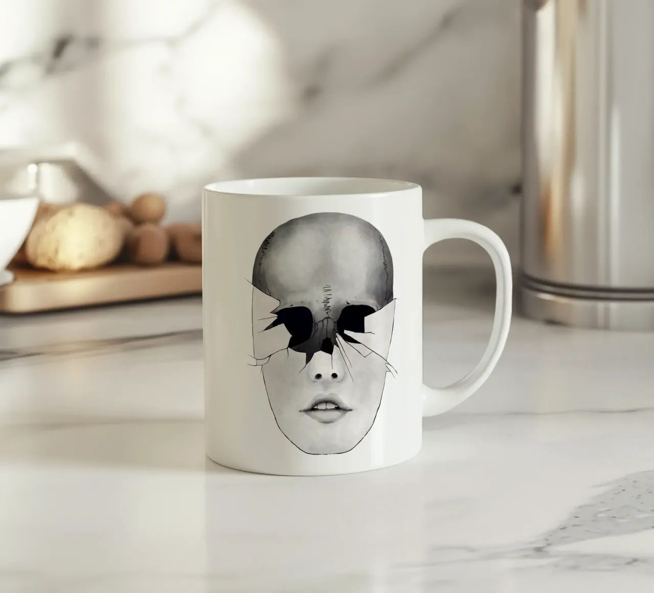 Broken tazza in ceramica da Kuba Gornowicz