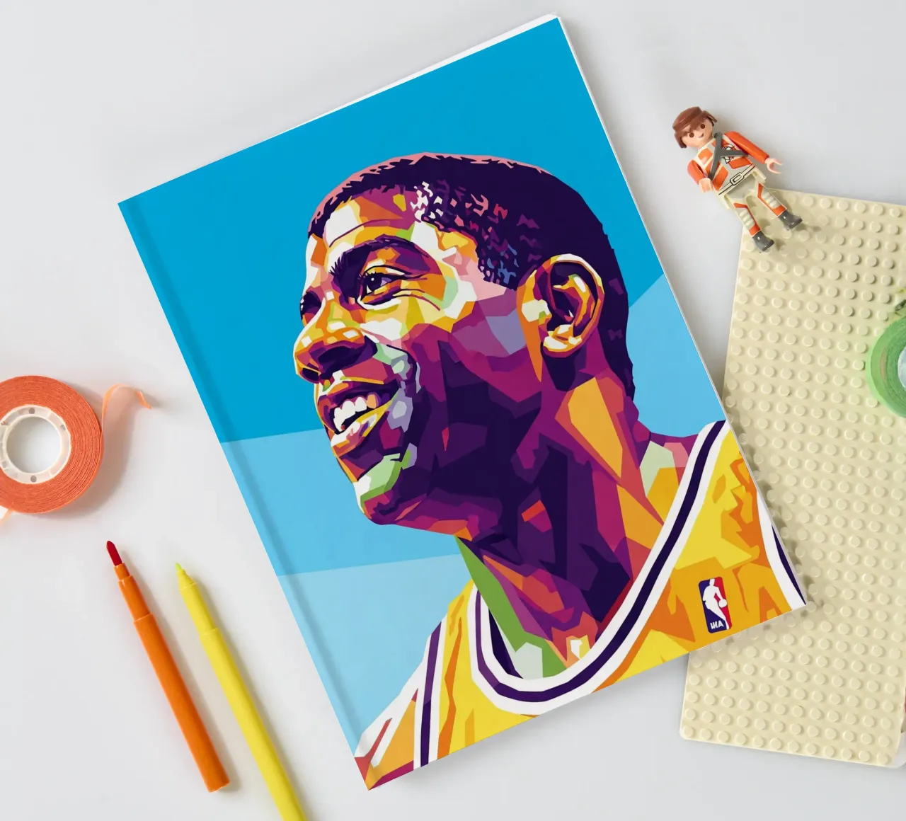 Magic Johnson smile notebook by Hantamrata