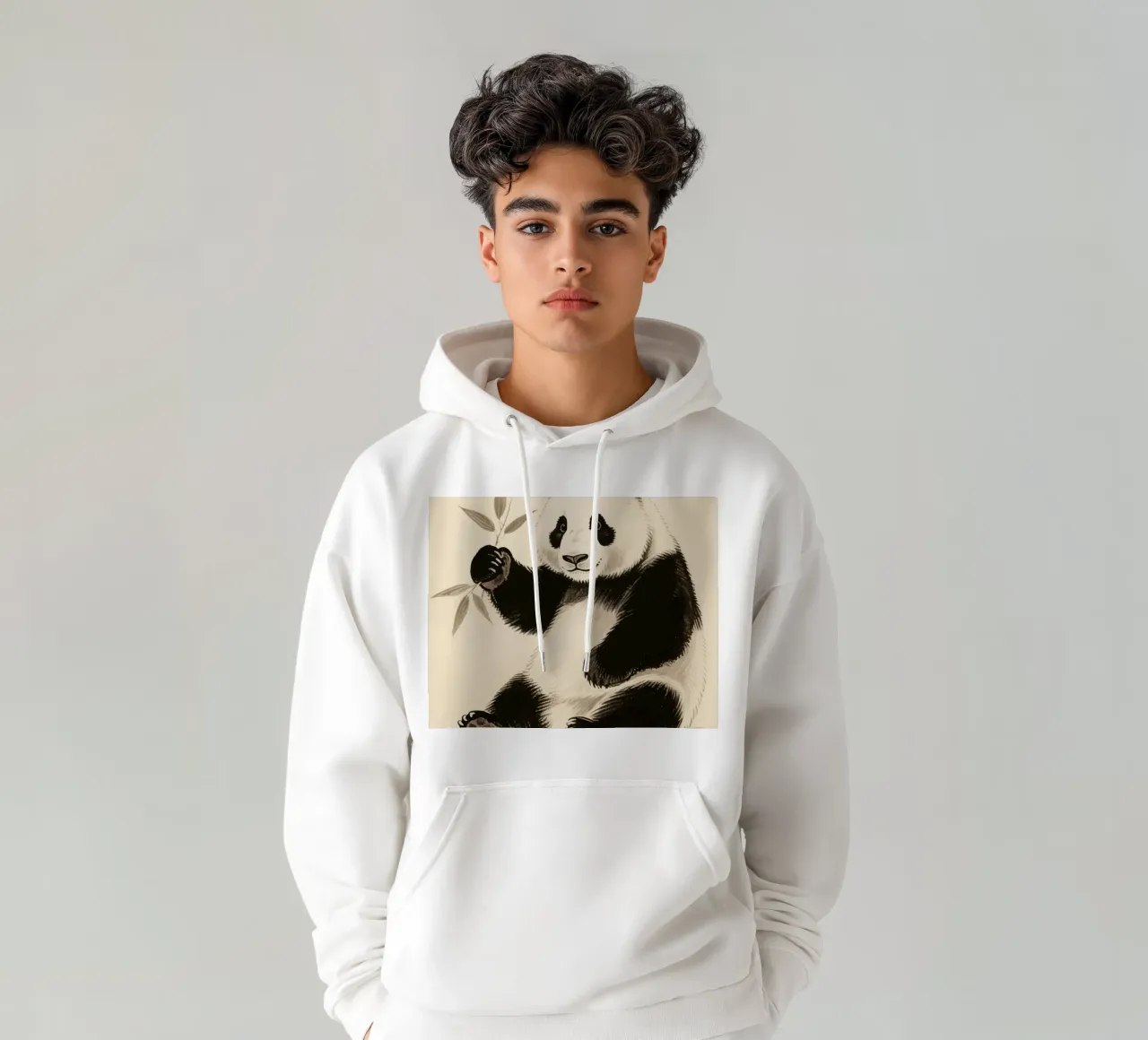 Panda felpa con cappuccio da knowledge