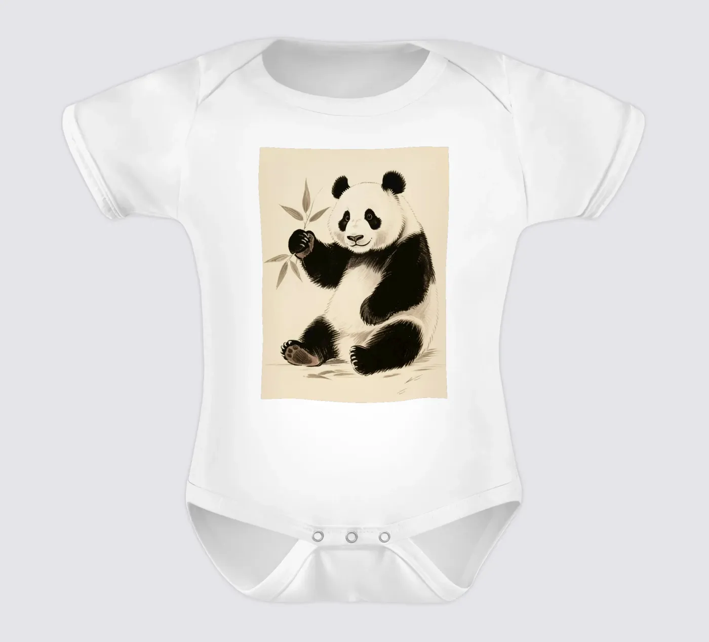 Panda body neonato maniche corte da knowledge