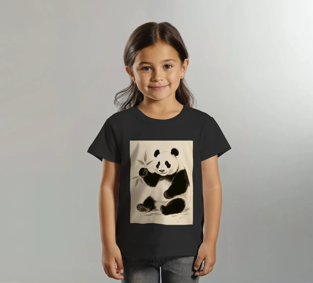 Panda t-shirt bambini da knowledge