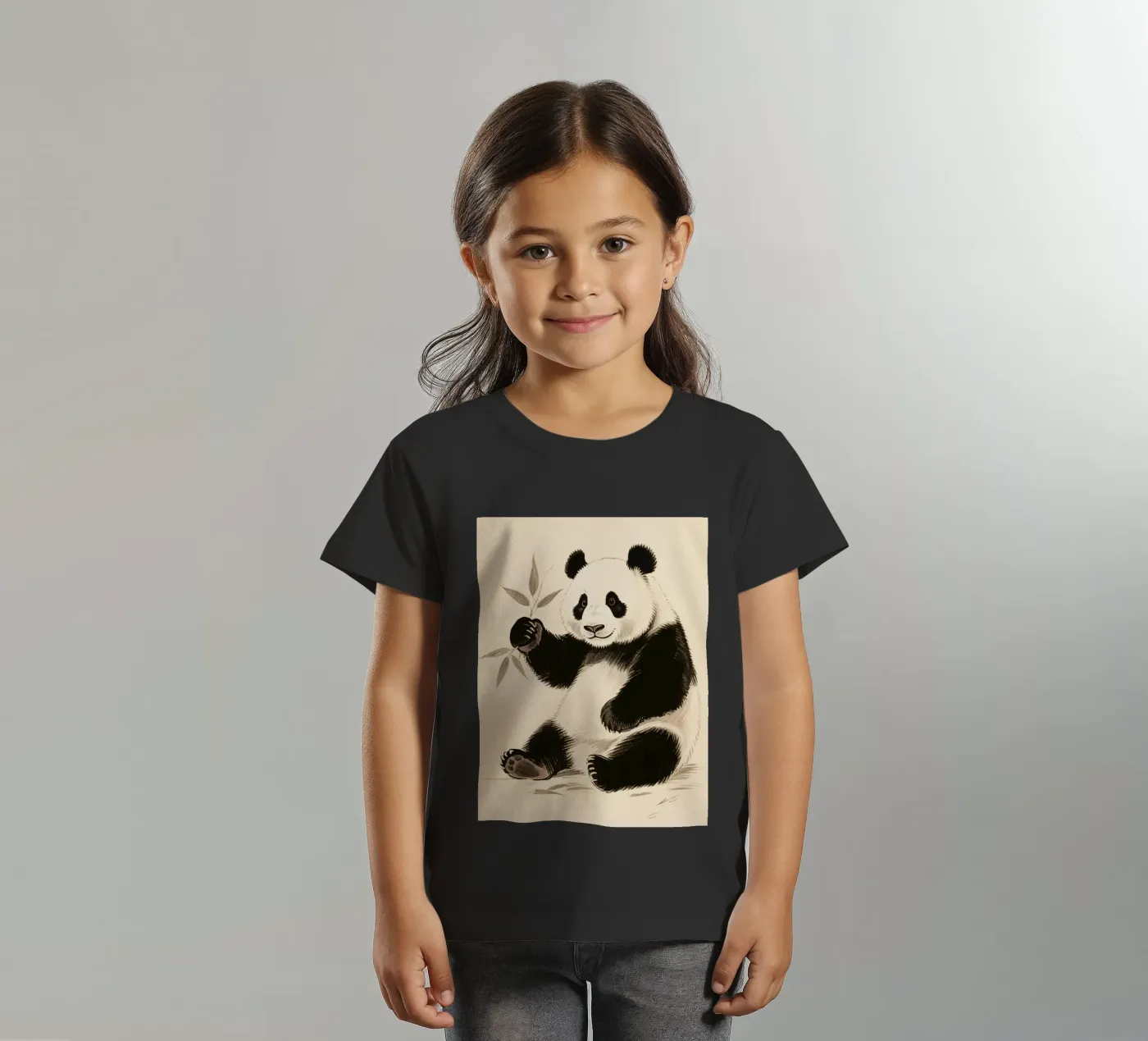 Panda kinder t-shirt van knowledge